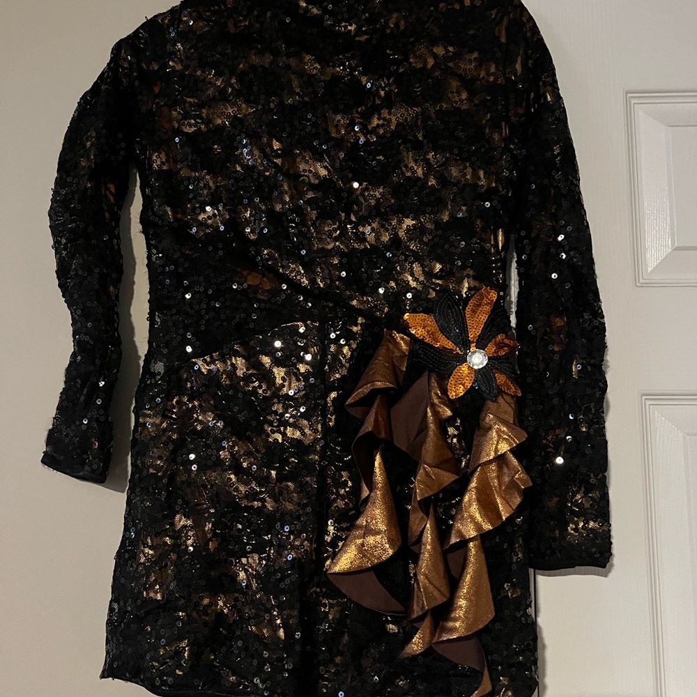 Weissman Countdown 8696 - Black and Gold Sequin Costume